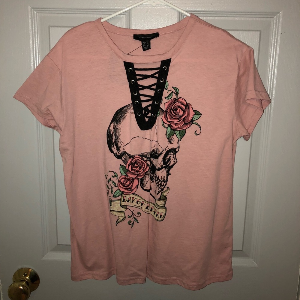 Day of the Dead Lace Up T-Shirt